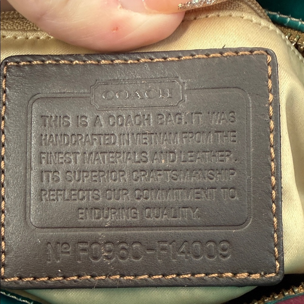 Coach Legacy Stripe sateen tote bag - Picture 9 of 9
